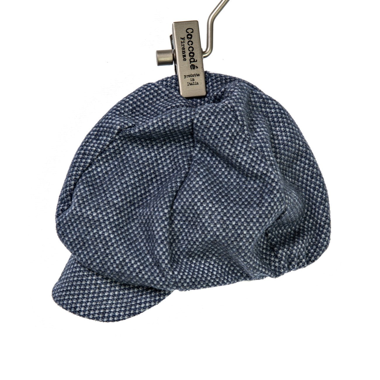 Coccodè - Cappellino Neonato in Jacquard Azzurro Ghiaccio - Klotheds