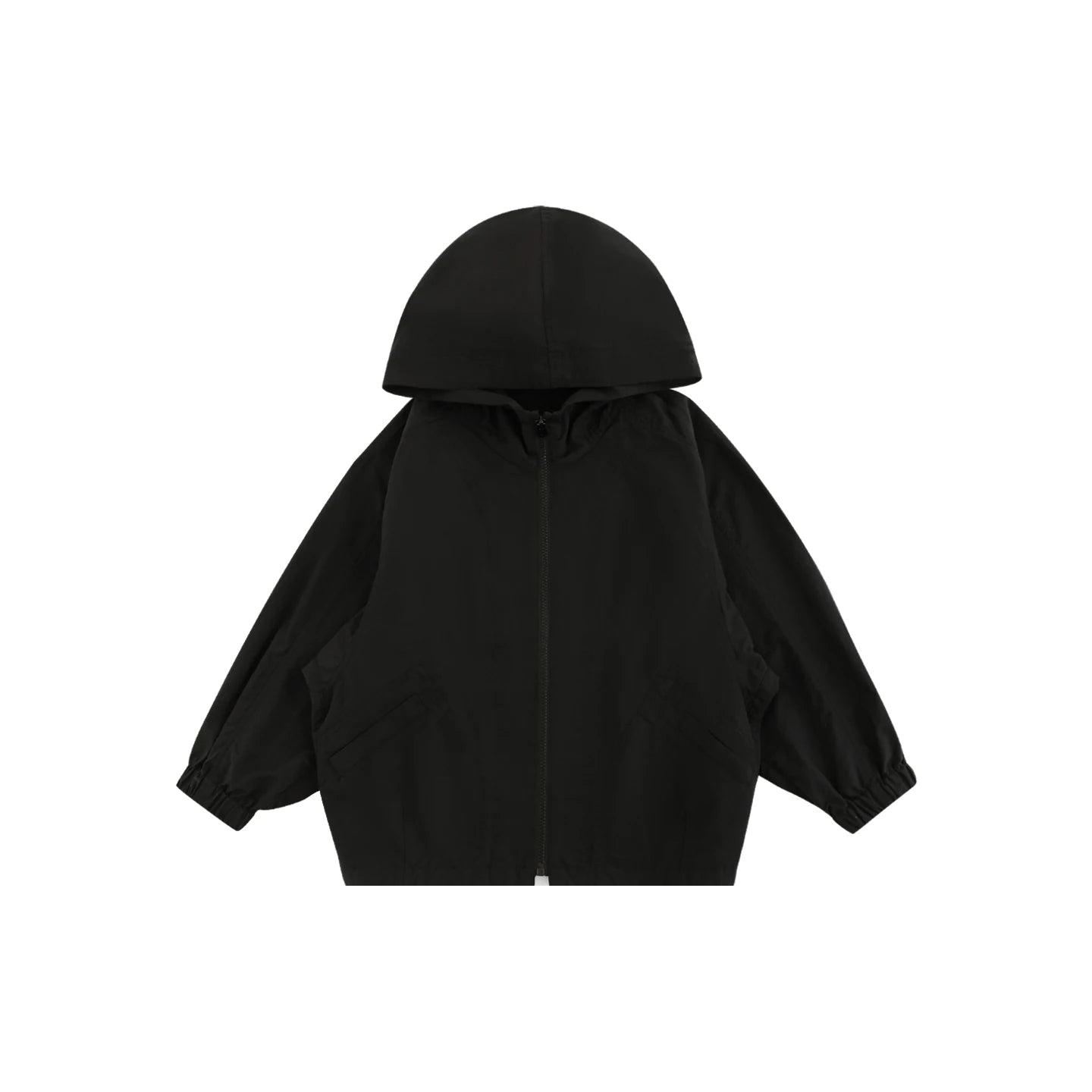 Giacca con cappuccio per bambino con cerniera – verde o nera - Klotheds