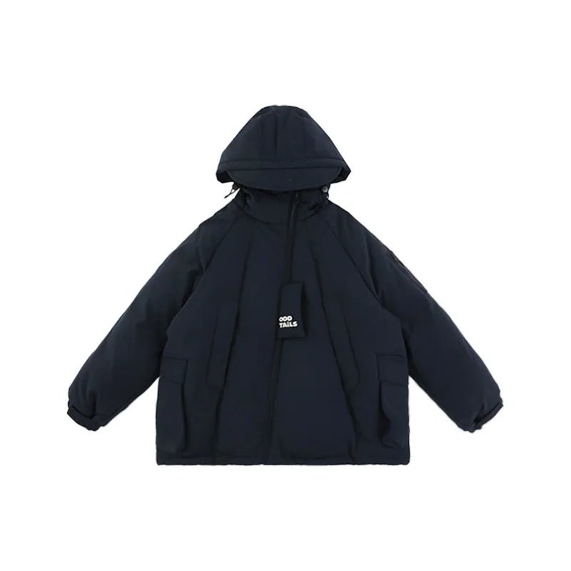 Giacca Imbottita Invernale da Ragazzo con Cappuccio – Colore Blu - Klotheds