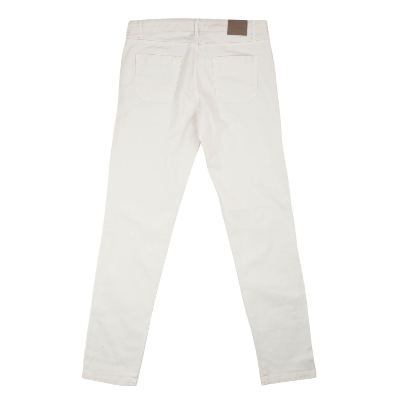 Jeckerson - Pantalone 5 Tasche in Gabardina con Toppa Latte - Klotheds