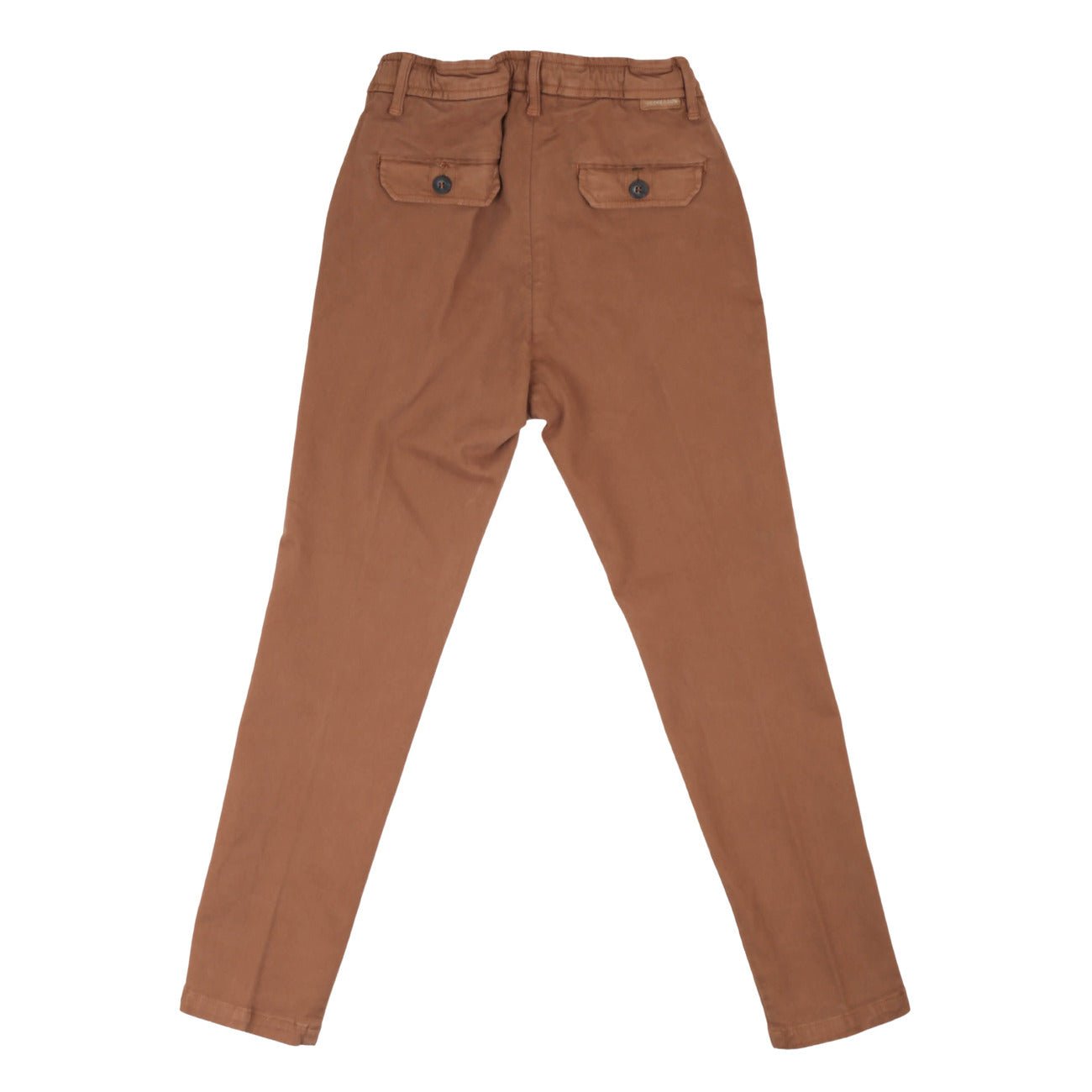Jeckerson - Pantalone Chinos in Gabardina con Lacci Cammello - Klotheds