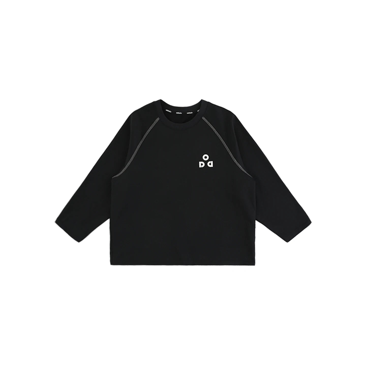 Maglia sportiva a maniche lunghe con patchwork per bambino – bianca o nera - Klotheds