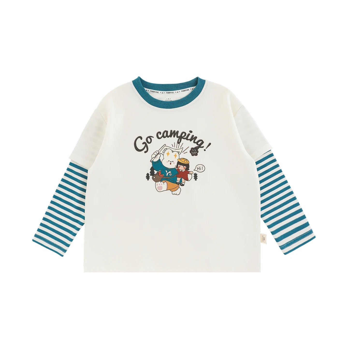 Maglietta morbida a maniche lunghe per bambino – rosa, rossa o azzurra - Klotheds