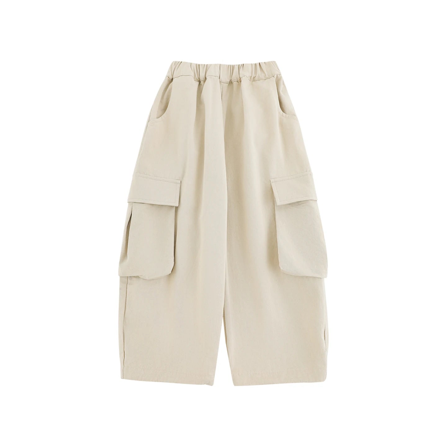 Pantaloni cargo in cotone 100% per bambino – beige o neri - Klotheds