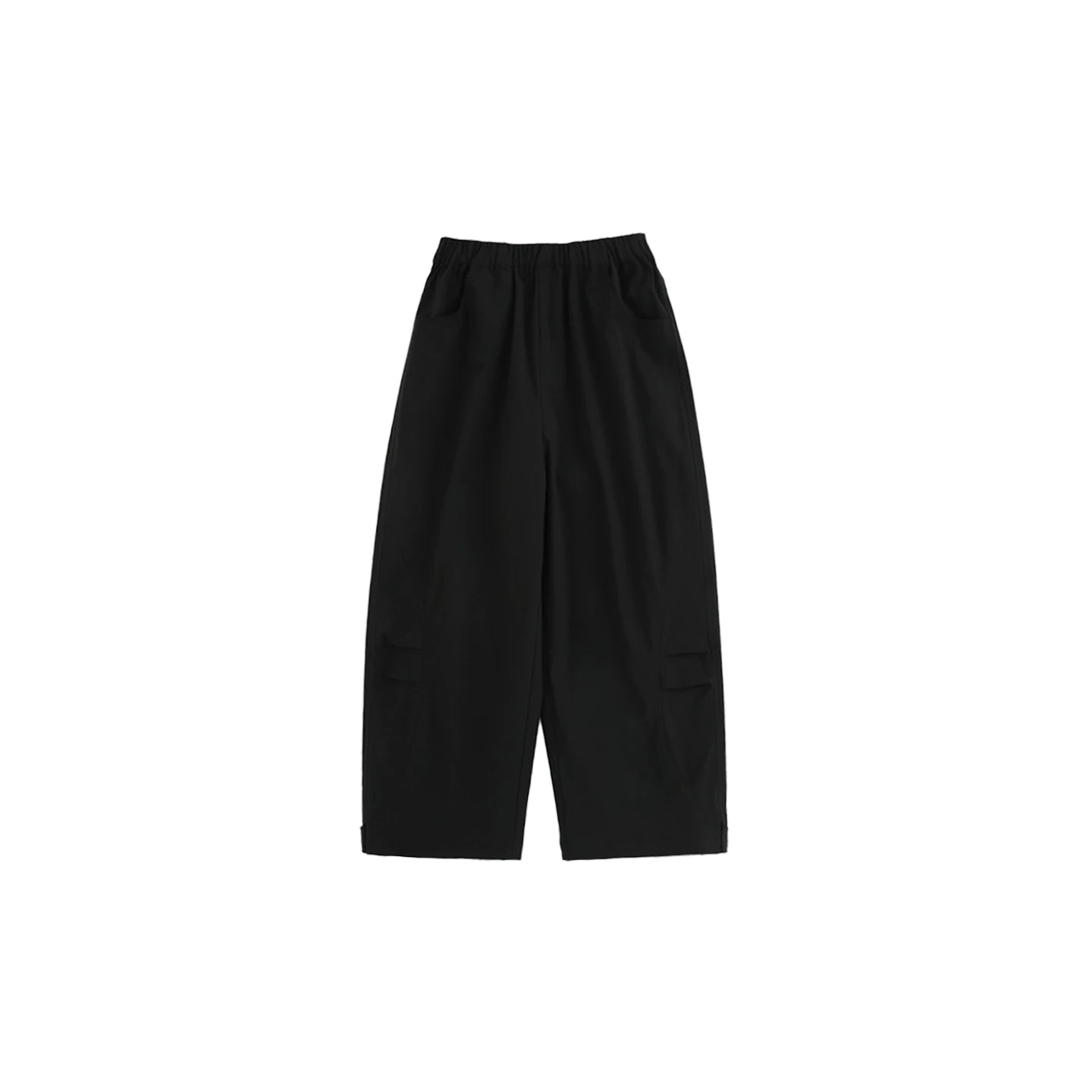 Pantaloni cargo neri a gamba dritta per bambino – primavera autunno - Klotheds