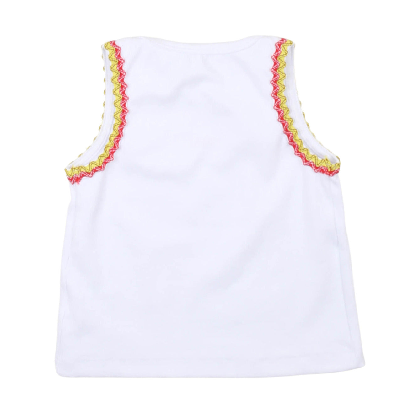 msgm - RIB TANK TOP GIRL BIANCO/WHITE
