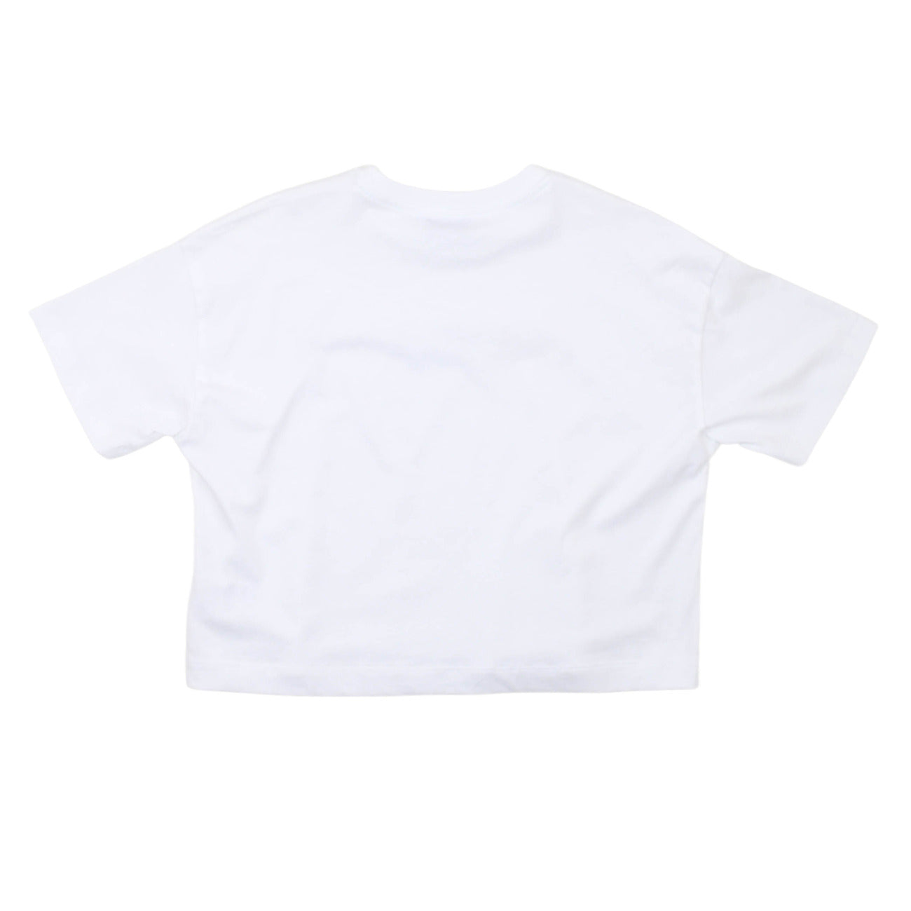 msgm - JERSEY BOX T-SHIRT GIRL WHITE/WHITE
