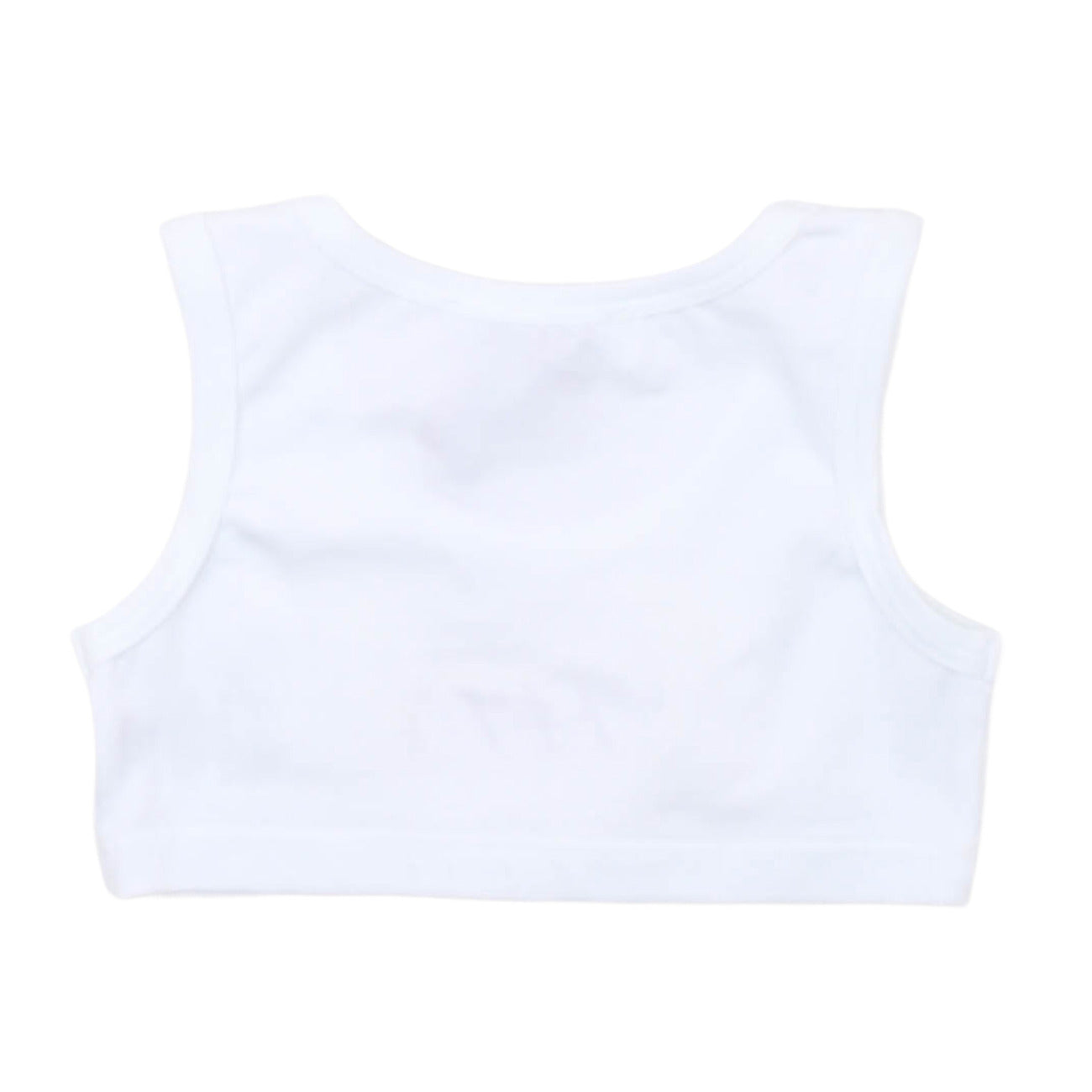 msgm - STRETCH JERSEY TOP GIRL BIANCO/WHITE