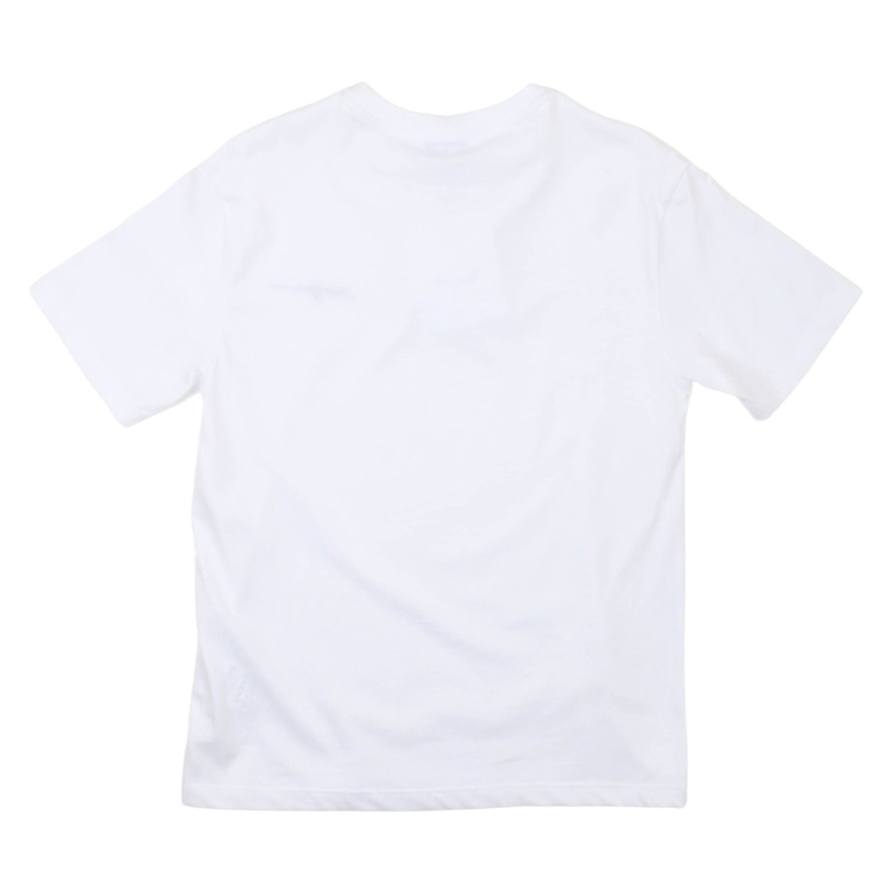 msgm - WHITE/WHITE UNISEX JERSEY T-SHIRT