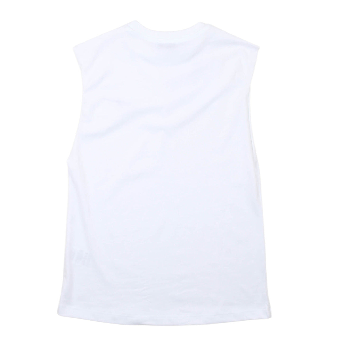 msgm - JERSEY SLEEVELESS UNISEX WHITE/WHITE