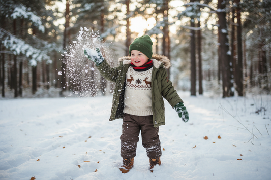 Come vestire un bambino in inverno senza farlo sudare