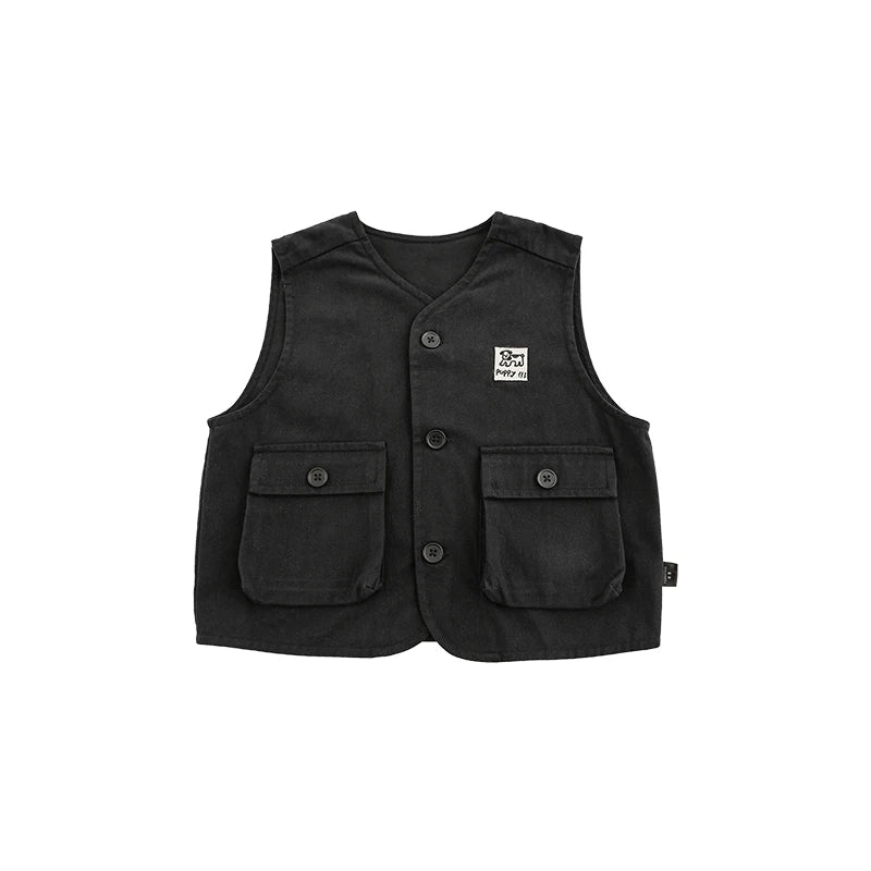 Gilet Nero Bambino Slim Fit – Eleganza e Stile per Ogni Occasione