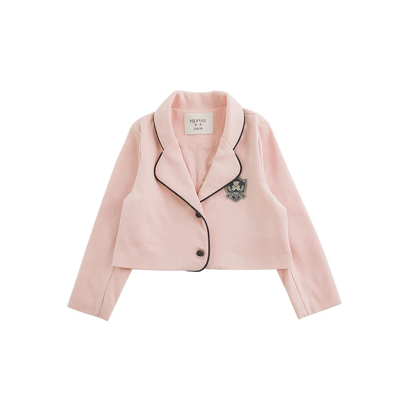 Giacca Rosa per Bambina – Elegante e Perfetta per Uniforme Scolastica