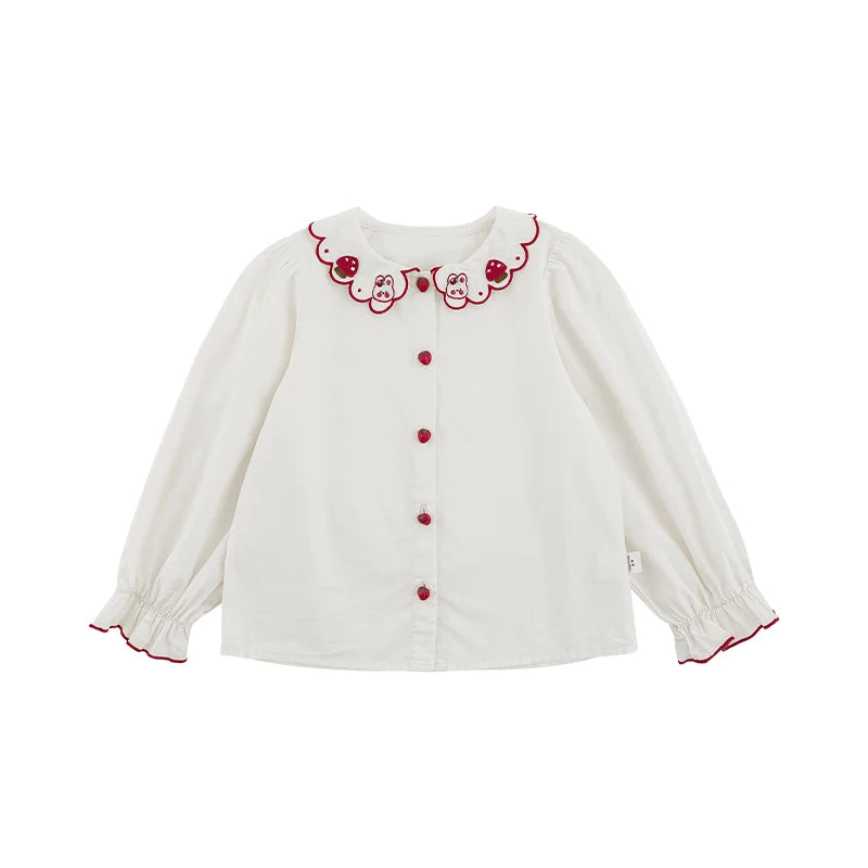 Camicia Bianca per Bambina – Elegante e Versatile, Perfetta per Ogni Occasione