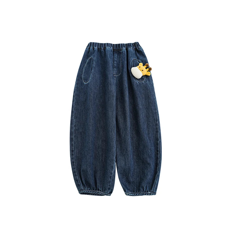 Jeans Larghi Bambino – Gamba Dritta, Cotone Denim, Azzurro e Blu, Comodi e Resistenti