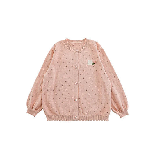 Cardigan Rosa Bambina Primavera – Morbido e Raffinato