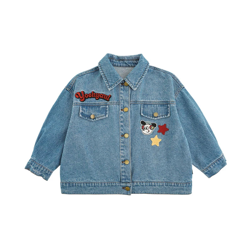 Giacca di Jeans Unisex per Bambini – Primavera 2025, Colore Azzurro