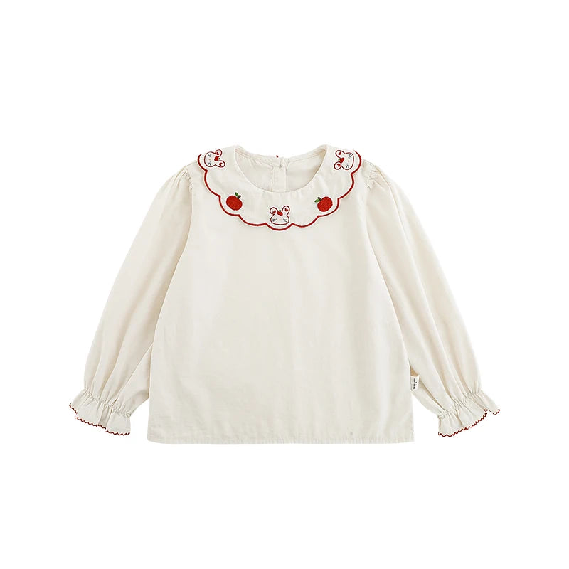 Maglia a Classica o a Quadri per Bambina – Stile Casual e Comodo, Beige o Rossa