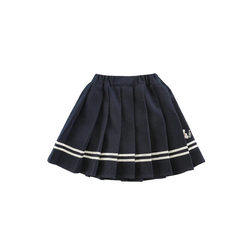 Gonna Blu Scuro per Bambina – Elegante e Perfetta per l’Uniforme Scolastica