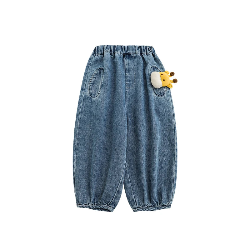 Jeans Larghi Bambino – Gamba Dritta, Cotone Denim, Azzurro e Blu, Comodi e Resistenti