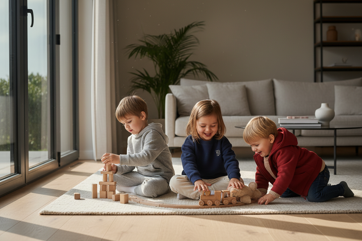 Bambini collezione Paciotti ambiente domestico