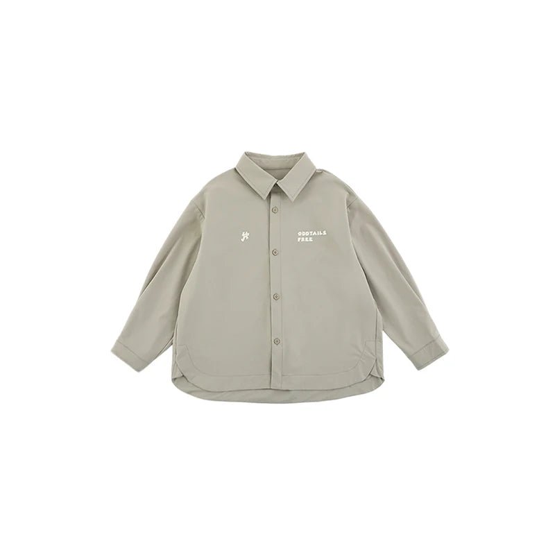 Camicia a maniche lunghe in tessuto traspirante per bambino – blu scuro o grigia - Klotheds