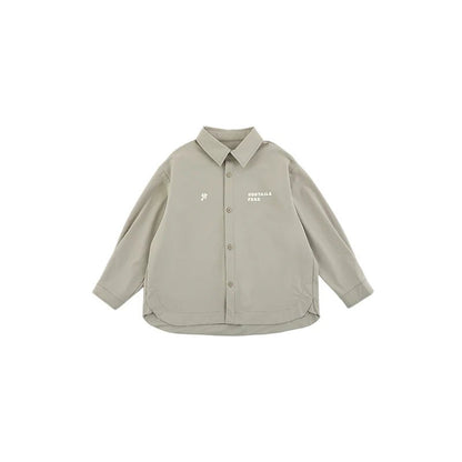 Camicia a maniche lunghe in tessuto traspirante per bambino – blu scuro o grigia - Klotheds