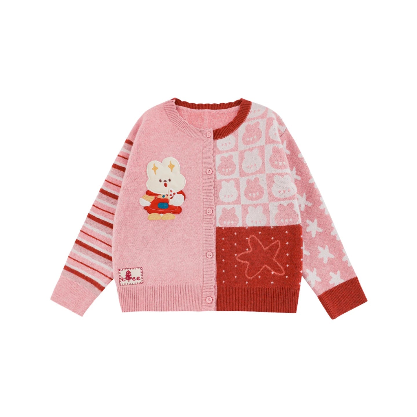 Cardigan con bottoni per bambina – rosa o azzurro - Klotheds