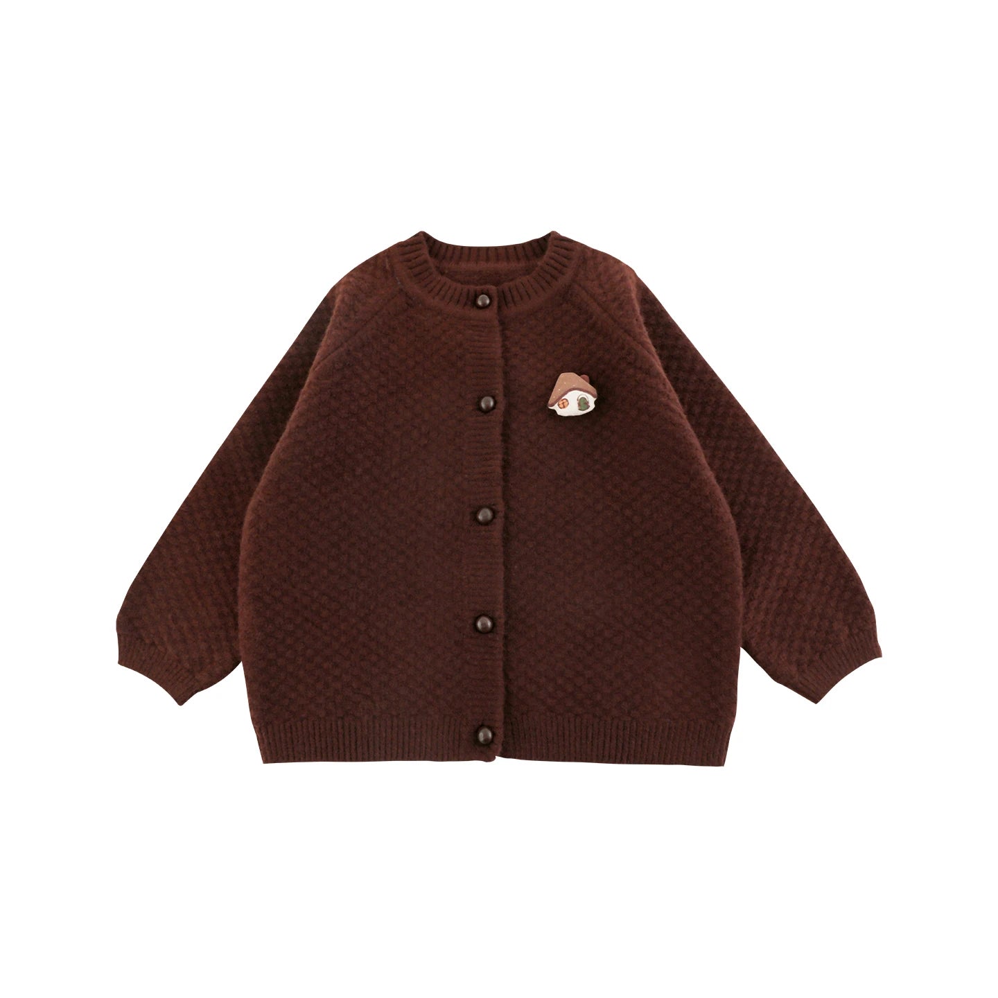 Cardigan Invernale da Bambina in Maglia Calda con Pupazzetto 3D – Cachi, Beige o Marrone - 2x - 26% - Klotheds