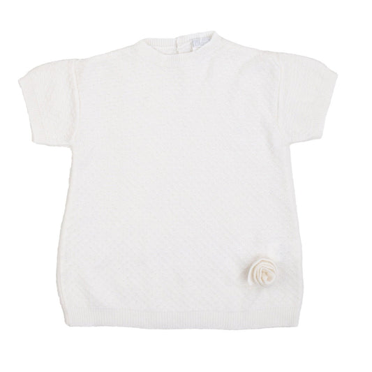 Coccodè - Abitino Neonato in Tricot Bianco - Klotheds