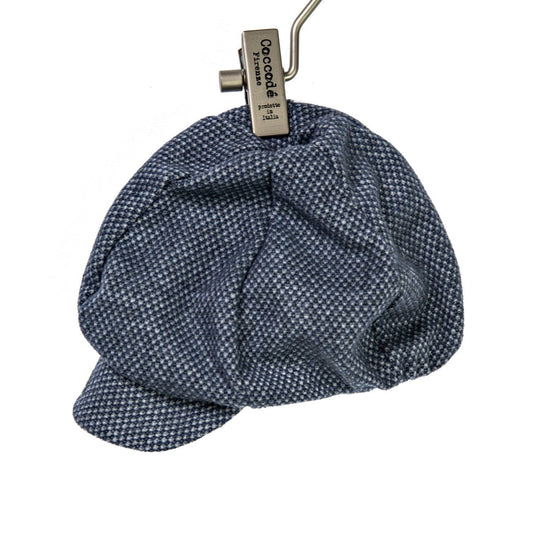 Coccodè - Cappellino Neonato in Jacquard Azzurro Ghiaccio - Klotheds