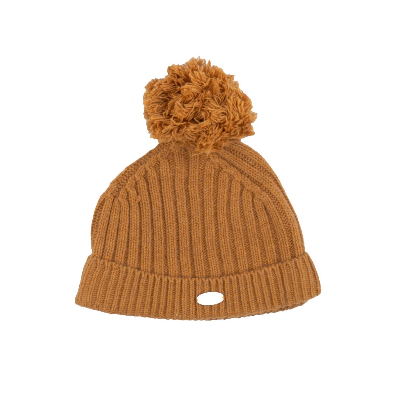 Coccodè - Cappellino Neonato in Tricot Senape con Pon Pon - Klotheds