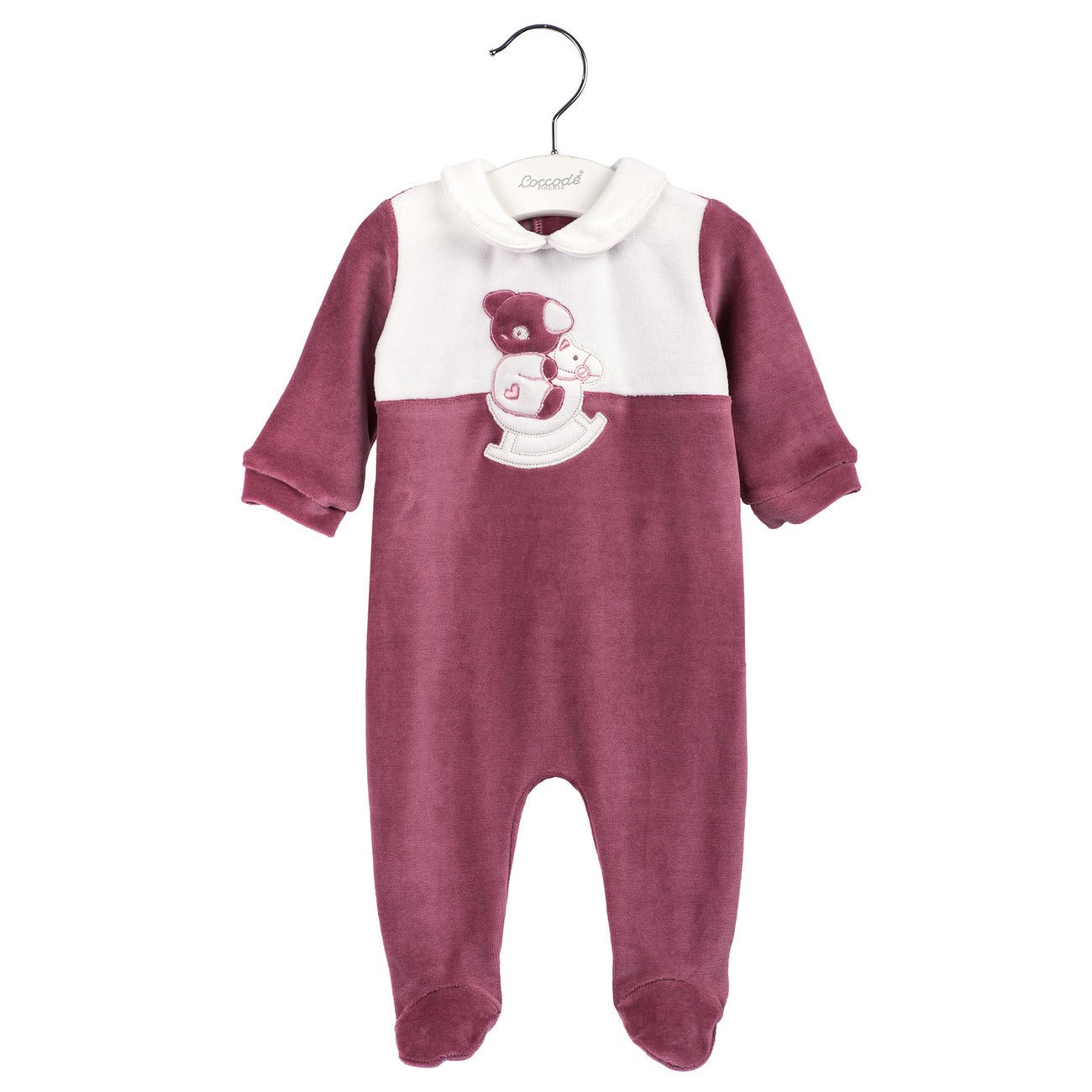 Coccodè - Tutina Neonato Amaranto con Dondolo - Klotheds