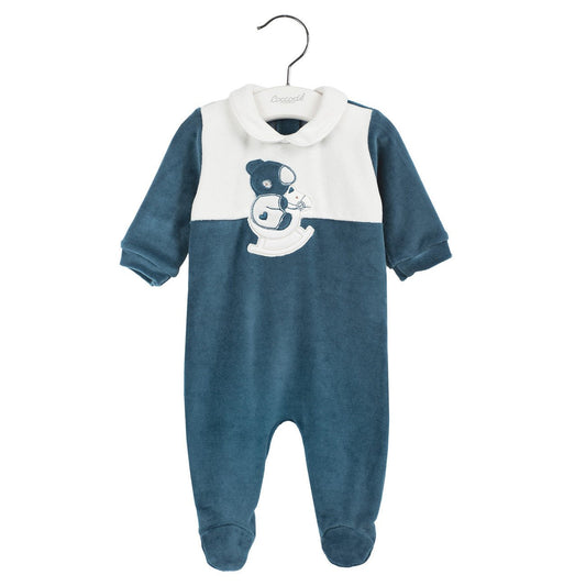 Coccodè - Tutina Neonato Blu Avio con Dondolo - Klotheds