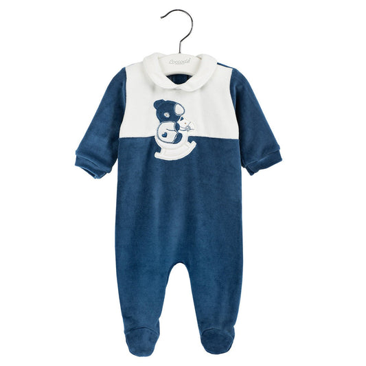 Coccodè - Tutina Neonato Blu Oltremare con Dondolo - Klotheds