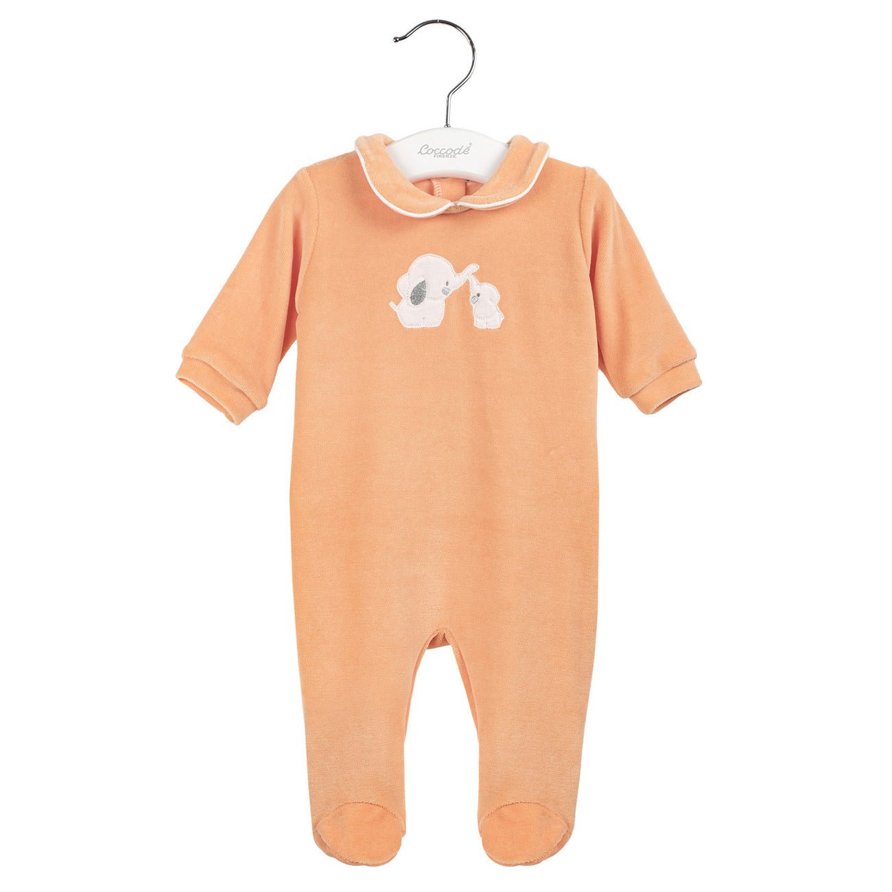 Coccodè - Tutina Neonato in Ciniglia Arancio - Klotheds