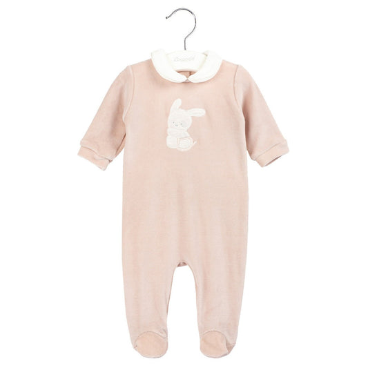 Coccodè - Tutina Neonato in Ciniglia Rosa Vintage - Klotheds