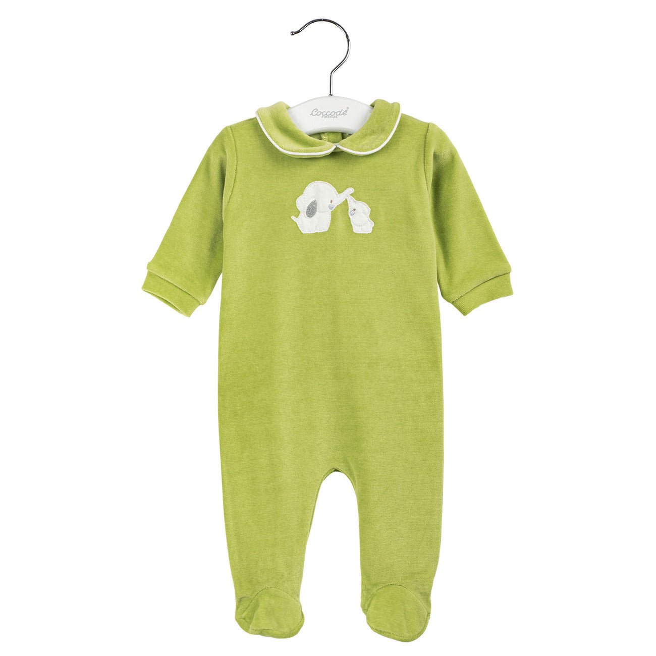 Coccodè - Tutina Neonato in Ciniglia Verde - Klotheds