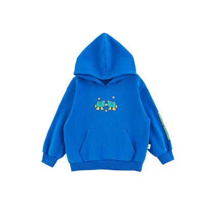 Felpa con cappuccio in cotone per bambino – grigia, azzurra o nera - Klotheds