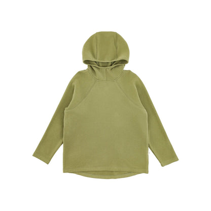 Felpa Invernale da Ragazza a Collo Alto con Cappuccio – Rosa, Beige o Verde - Klotheds