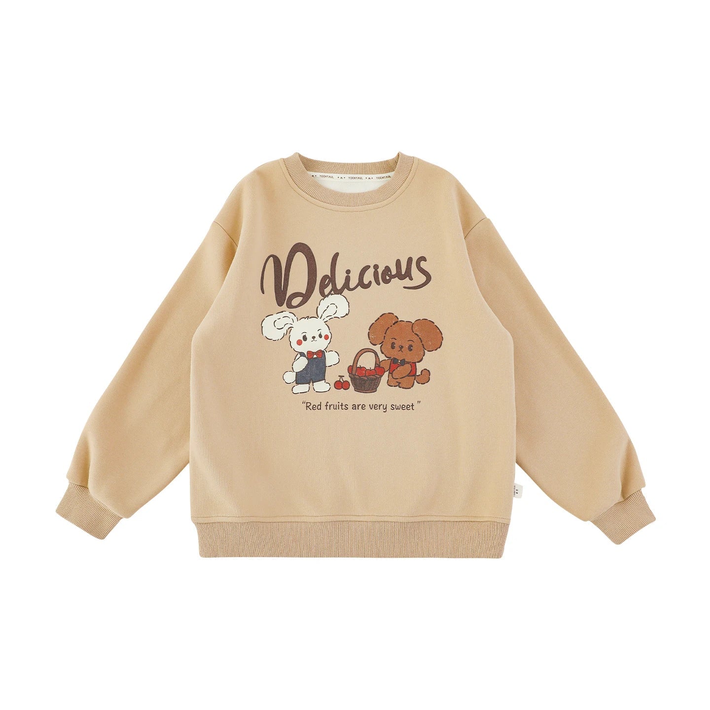 Felpa Invernale da Ragazza in Pile Morbido a Girocollo – Cachi, Rosa, Blu o Beige - 2x - 26% - Klotheds