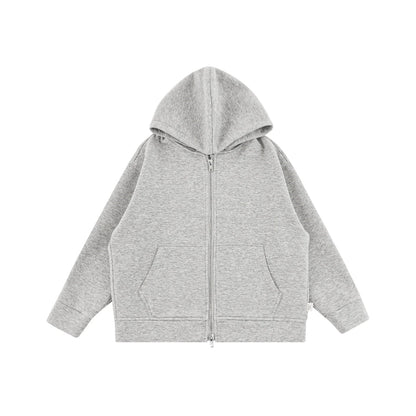 Giacca felpa antivento con cerniera per bambini – rosa, grigia o nera - Klotheds