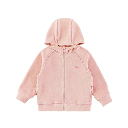 Giacca Invernale Unisex in Pile con Motivo Dinosauro – Rosa, Azzurro, Verde, Blu Scuro o Beige - Klotheds