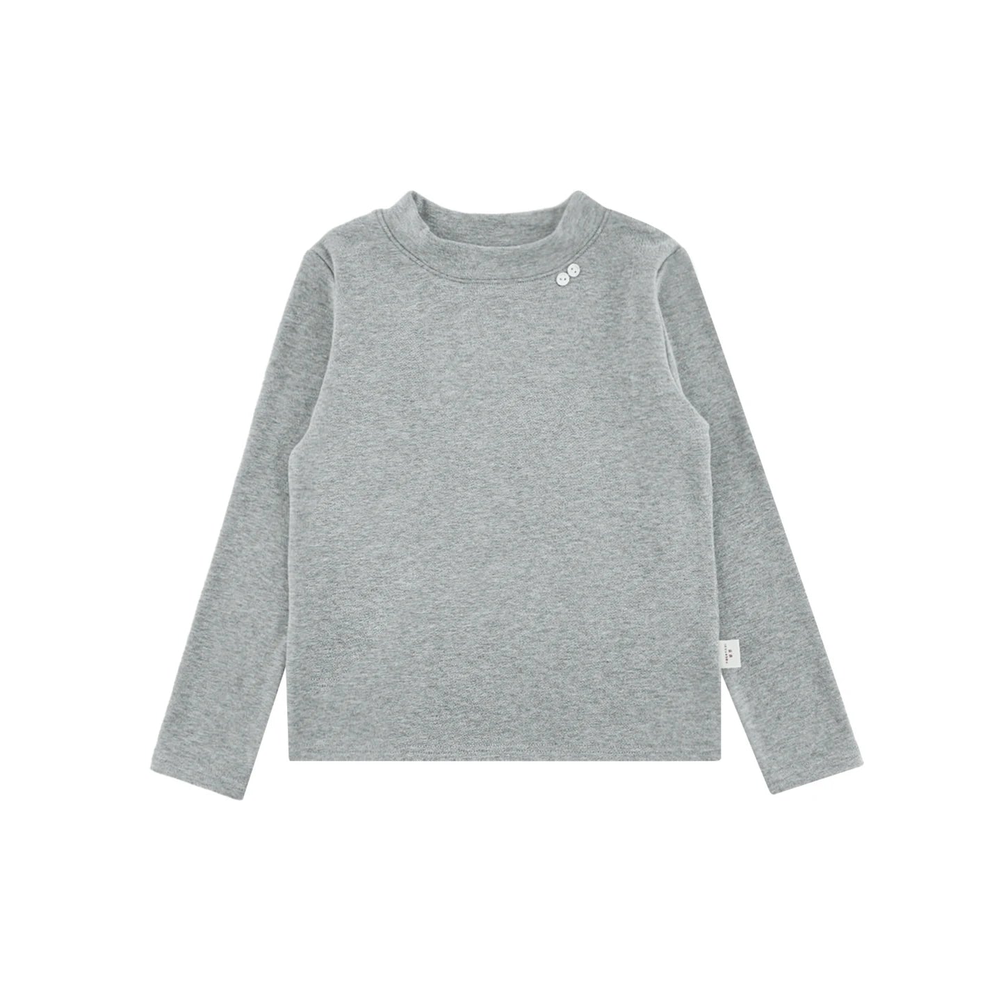 Maglia a maniche lunghe tinta unita per bambina – stile casual autunnale - Klotheds