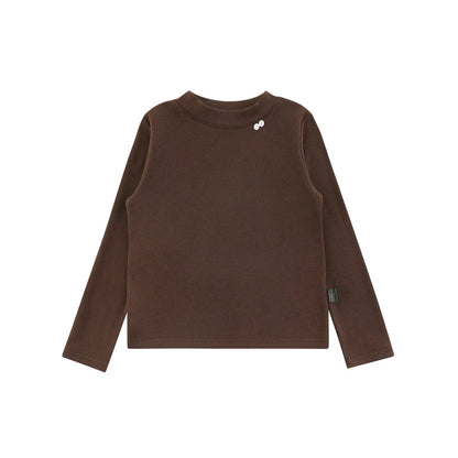 Maglia a maniche lunghe tinta unita per bambina – stile casual autunnale - Klotheds