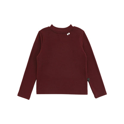 Maglia a maniche lunghe tinta unita per bambina – stile casual autunnale - Klotheds