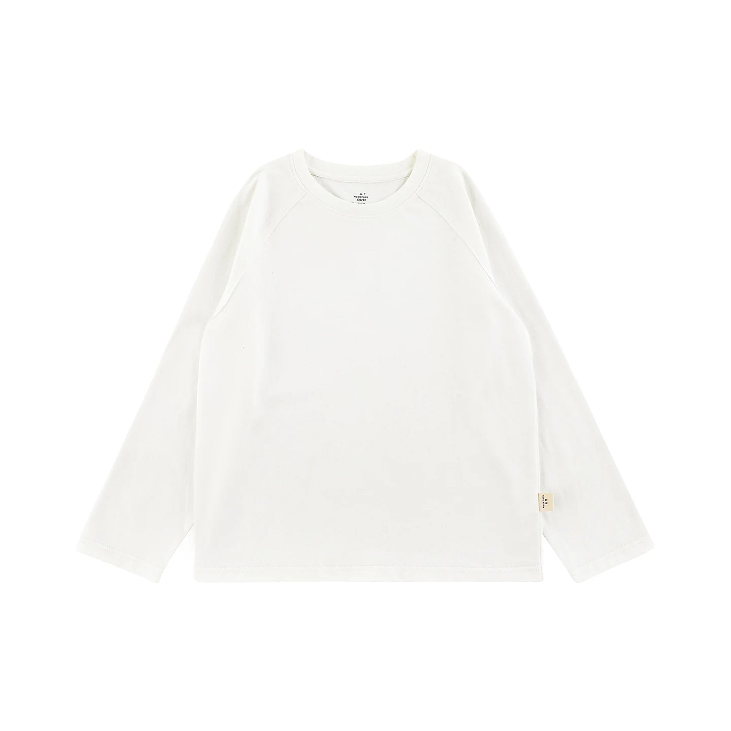 Maglia bianca unisex a maniche lunghe per bambino e bambina – casual - Klotheds