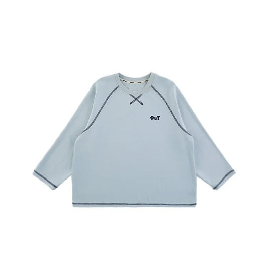 Maglia casual a maniche lunghe in cotone per bambino – stile quotidiano - Klotheds