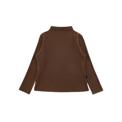 Maglia Invernale da Bambina a Maniche Lunghe con Collo Alto Anti - Pilling – Grigio, Rosa, Beige, Marrone o Rosso - 2x - 26% - Klotheds