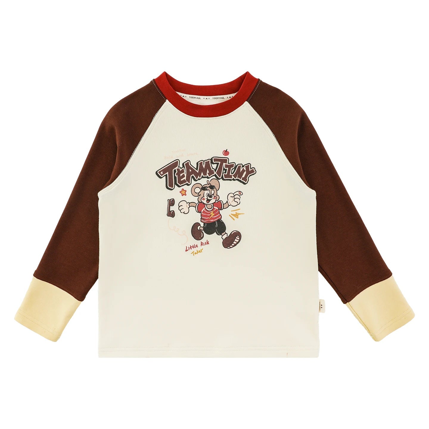 Maglia Invernale da Bambina a Maniche Raglan con Stampa Coniglio – Viola, Rosso, Rosa o Marrone - Klotheds